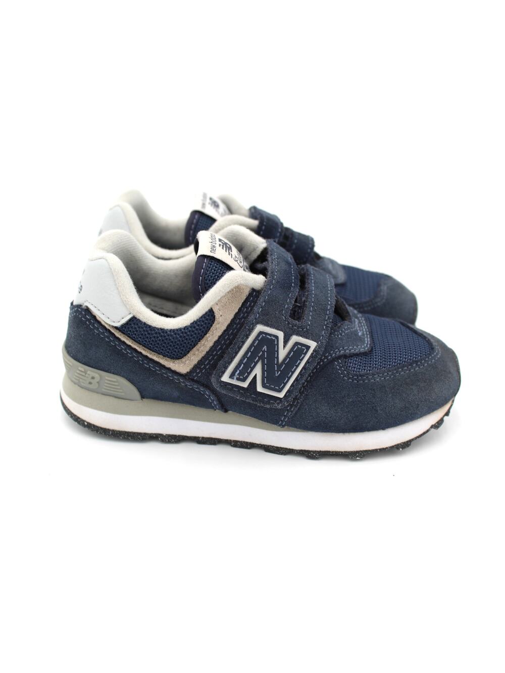 New Balance 574 Sneaker Toddler Size 11 Blue Suede Outdoor Hook Loop Classic